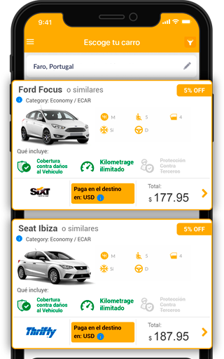 La App para Alquiler de Autos de Rentcars